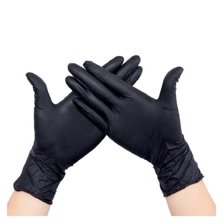Перчатки защитные нитриловые Klever р S Черный 100 шт/уп (50 пар)