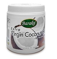 Кокосовое нерафинированное масло холодного отжима Baraka, 250 мл.
