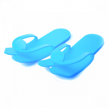 Тапочки-вьетнамки (голубые, 5 мм) Чистовье, 25 пар.