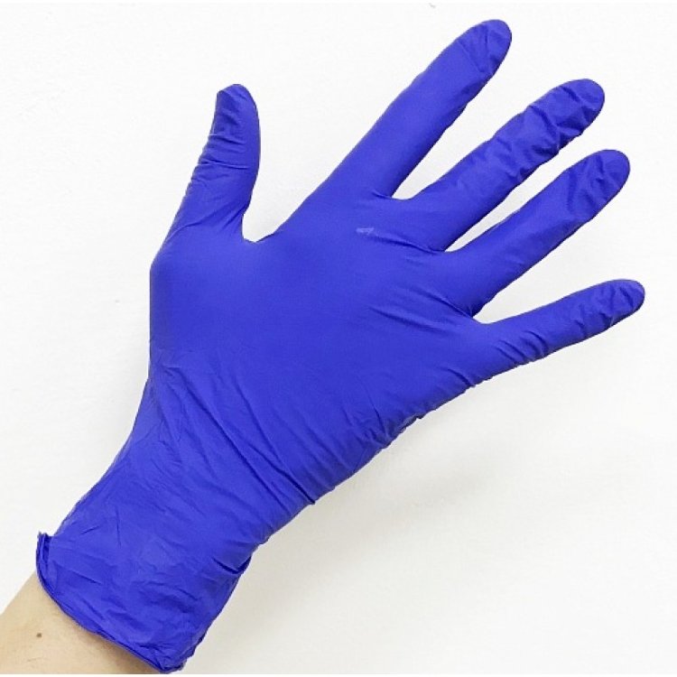 Перчатки  нестерильные, нитриловые неопудp, размер S, 200 шт(100 пар) LN 303 фиолетовые