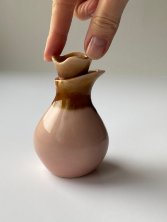 Масленка на витрину для массажного масла (розовая), 50 мл. 