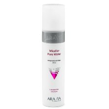 Мицеллярная вода 3 в 1 с экстрактом готу кола Micellar Pure Water, ARAVIA Professional, 250 мл.