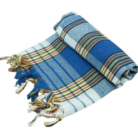 Полотенце для хамама (Пештемаль классический ) синий 