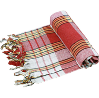 Полотенце для хамама (Пештемаль классический ) красный