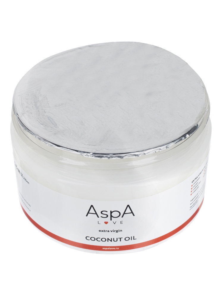 Масло кокосовое нерафинированное для еды волос тела лица AspA Love, 250 гр.