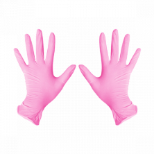 Перчатки нитриловые Розовый M 100 шт/уп, 1-touch
