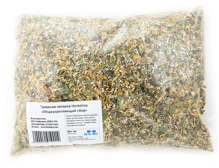 Травяная запарка (Общеукрепляющий травяной сбор) Herbolica, 1 кг.