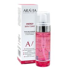 Пенка для умывания с муцином улитки и гинкго билоба Energy Skin Foam, "ARAVIA Laboratories", 150 мл.