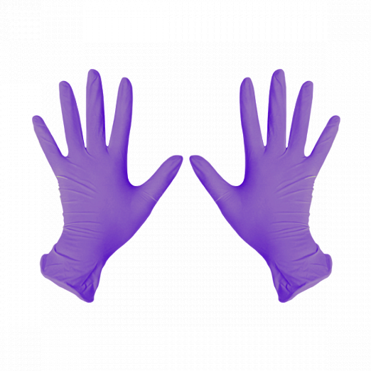 Перчатки нитриловые Фиолетовый M 100 шт/уп (Австрия), 1-touch