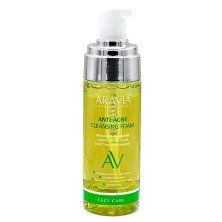 Пенка для умывания с коллоидной серой и экстрактом женьшеня Anti-Acne Cleansing Foam, &quot;ARAVIA Laboratories&quot;, 150 мл.