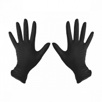 Перчатки нитриловые Черный L 100 шт/уп, 1-touch