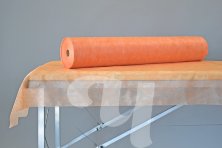 Простыни СМС стандарт рулон Чистовье 100 шт 200х80 см (оранжевый)