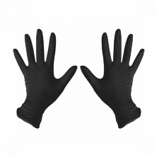 Перчатки нитриловые Черный S 100 шт/уп, 1-touch
