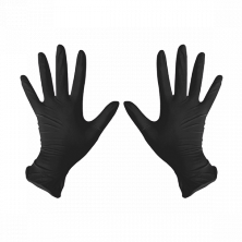 Перчатки нитриловые Черный XS 100 шт/уп, 1-touch