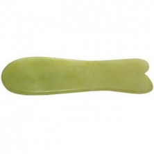 Скребок Гуаша из нефрита в форме рыбки, 120 x 35 x 5 мм 