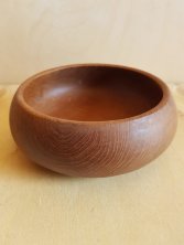 Чаша для скраба из дерева Тик диаметр 15, высота 5 см