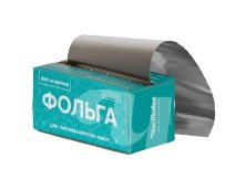 Фольга в коробке Чистовье 18 мкр 12 см 100 м серебро