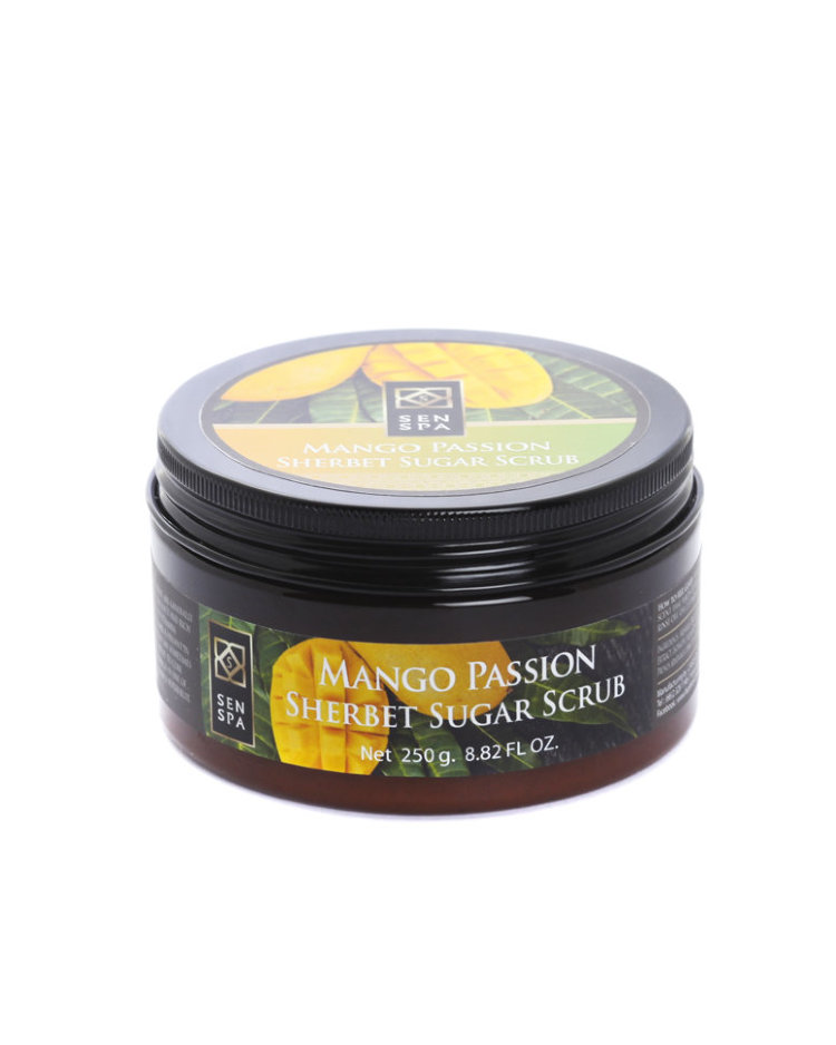 SENSPA Сахарный скраб-щербет Страстное манго/ Mango Passion body scrub, 250 мл